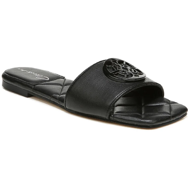 Circus by Sam Edelman Womens Arissa Faux Leather Embellished Slide Sandals Skateboarding Sneaker Style  