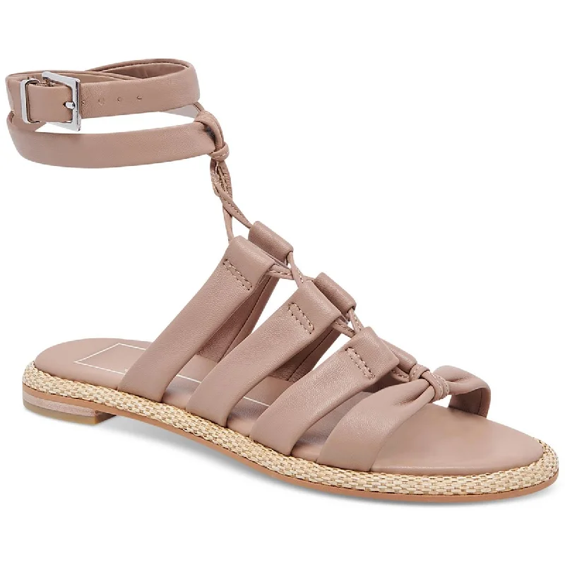 Dolce Vita Womens Adison Leather Buckle Gladiator Sandals Aesthetic  