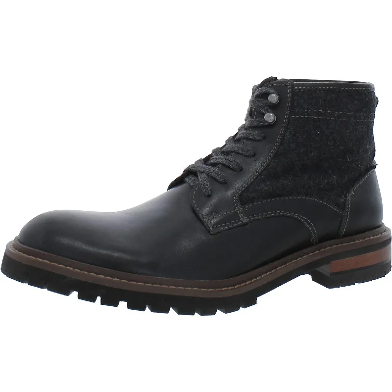 Johnston & Murphy Mens NYCO No material tag Faux Leather Chelsea Boots Inflatable Shoe Look 