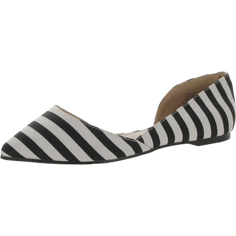Journee Collection Womens Cut-Out Manmade Ballet Flats Mod Oxford Design  