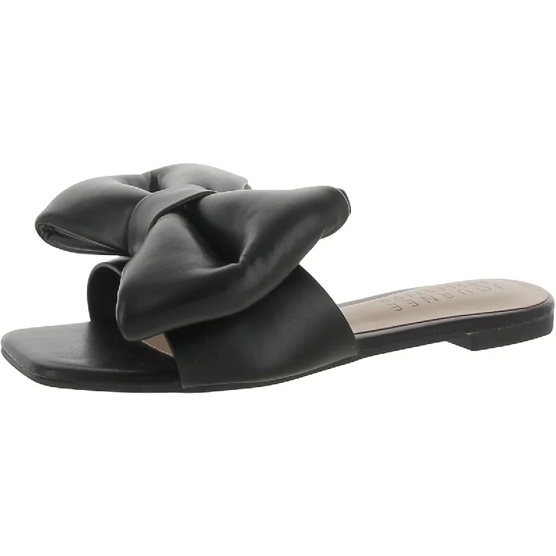 Journee Collection Womens Faux Leather Square Toe Slide Sandals Chunky Platform Sneaker Style Journee Collection Womens Faux Leather Square Toe Slide Sandals Chunky Platform Sneaker Style