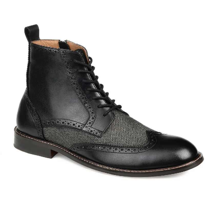 Thomas & Vine Mens Jarret Leather Chukka Boots Tailored Oxford Style 