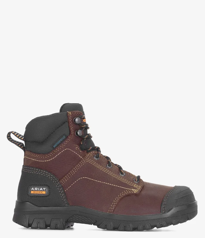Ariat Treadfast 6" Waterproof Work Boot - Women Comfortable Derby Style  