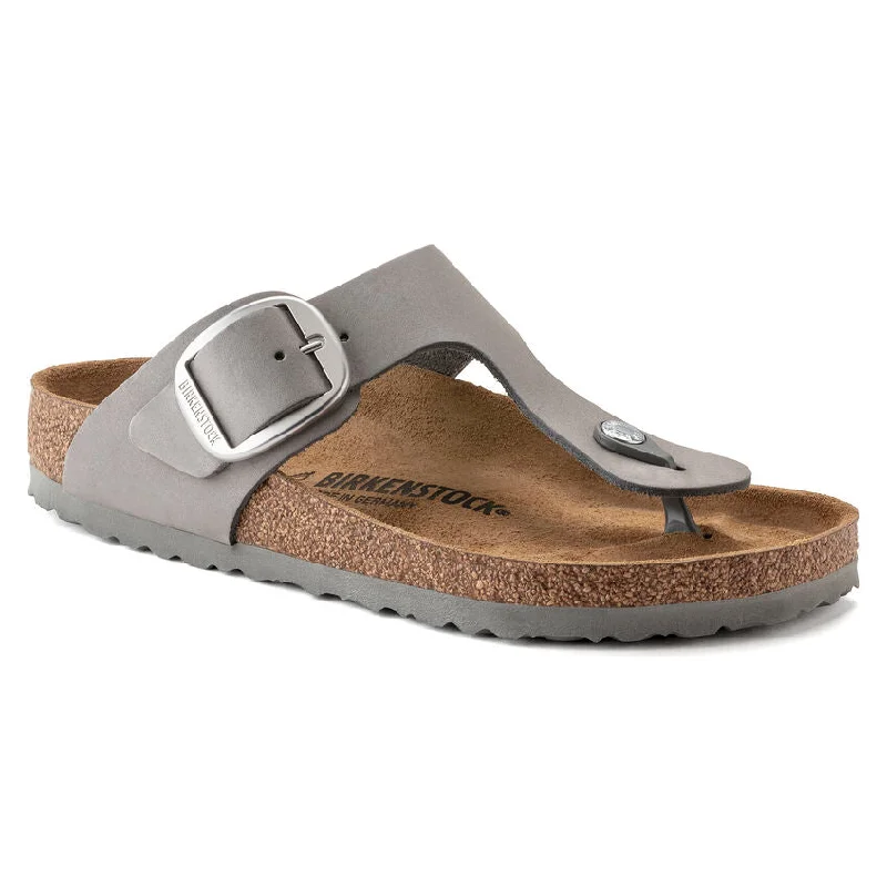 Birkenstock Gizeh Big Buckle - Nubuck Striped Shoe Style  