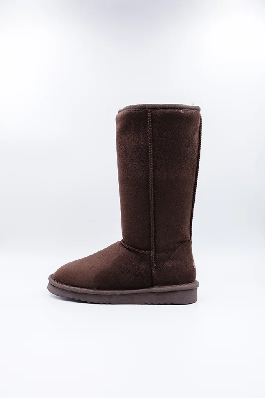 PAWJ Tall Boot | Brown Minimalist Sneaker Style  