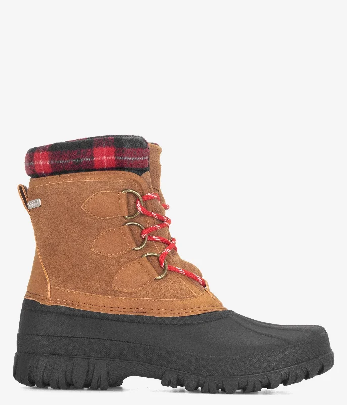 Skechers Windom Plaid Town Boot - Women Casual Loafer Style          