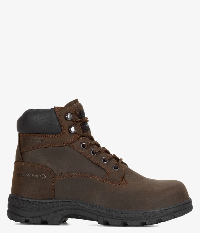 Wolverine Carlsbad 6" Steel Toe Waterproof Work Boot - Men Tassel Driving Shoe Look 