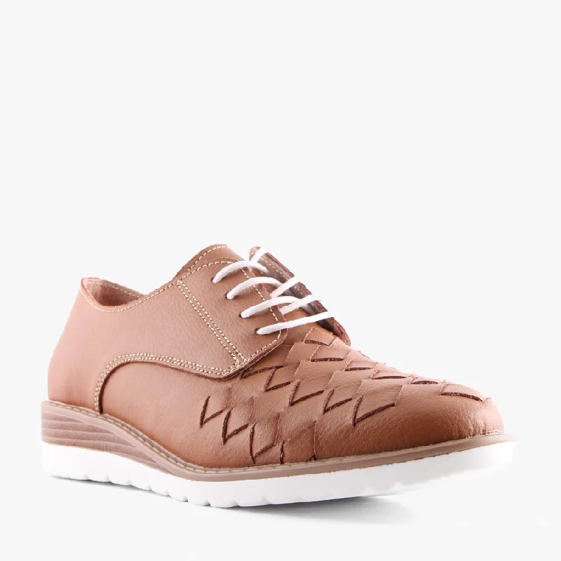 CASSAN TAN Upcycled Shoe Look  