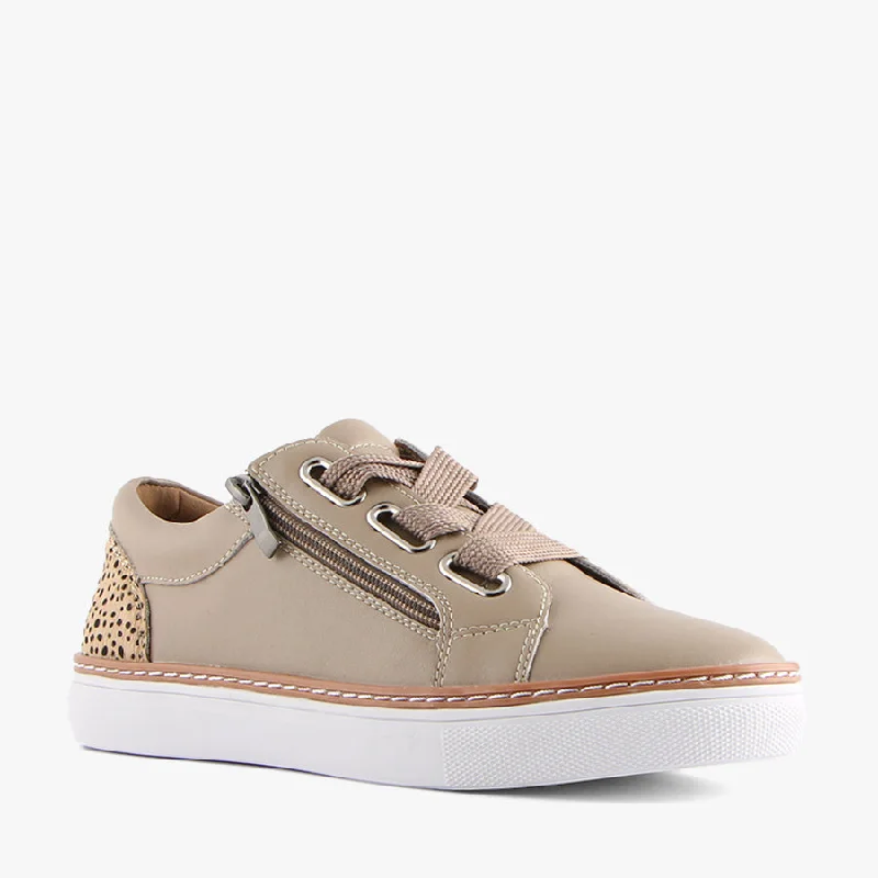 CHICKA BLUSH/LEOPARD Metallic Trim Shoe Design  