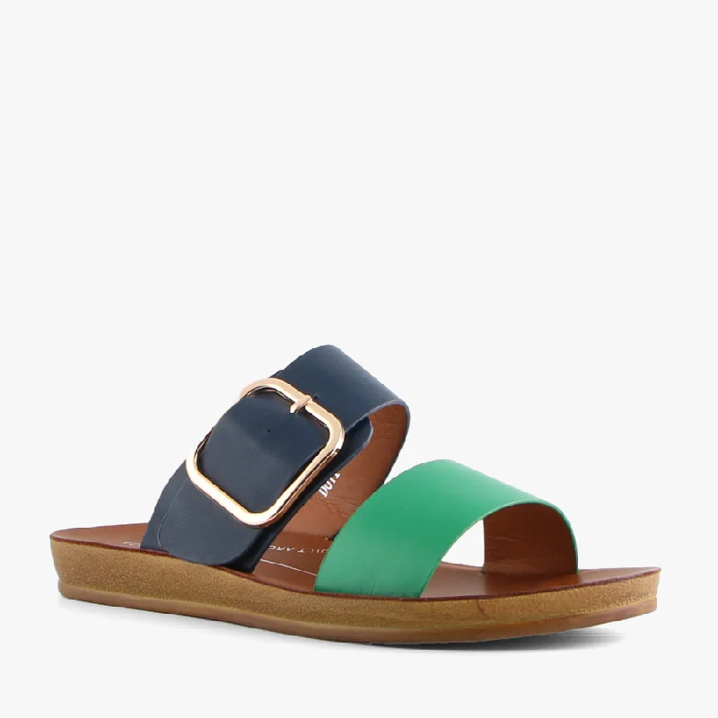 DOTI EMARALD/NAVY Upcycled Shoe Look  