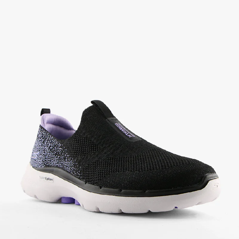 GW6-GLIMMERING BLACK/LAVENDER Retro Plimsoll Style  