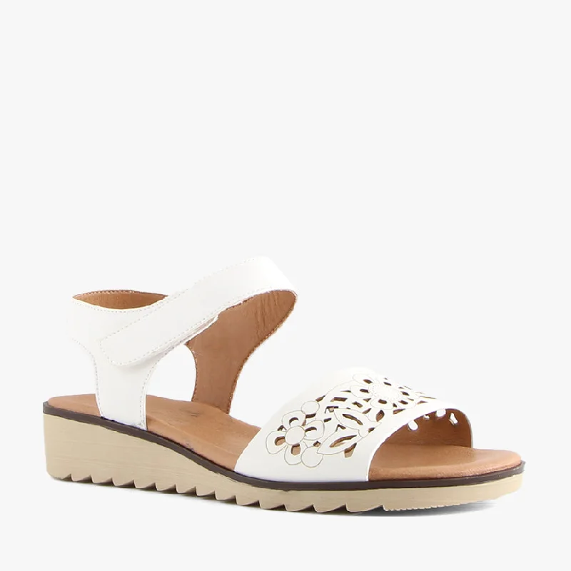 JINGO WHITE Comfortable Derby Style  