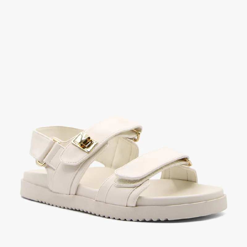 KNOX OFF WHITE Elastic - Sided Chelsea Look  
