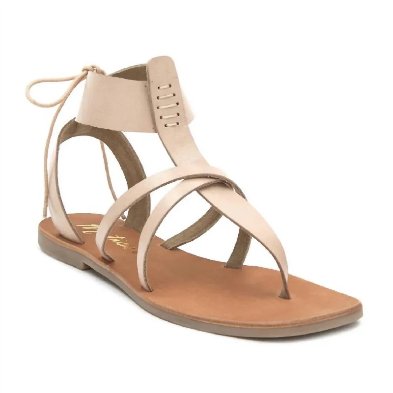 Lay Up Sandal In Neutral Zip - Up Boot Style  