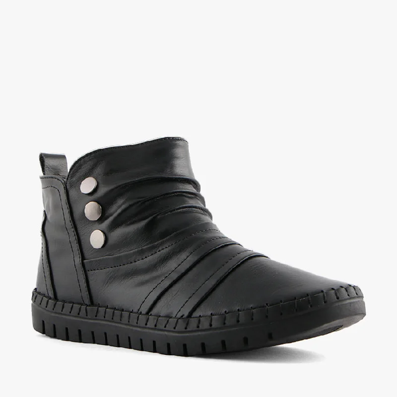 MAKODA BLACK Quilted Shoe Design  