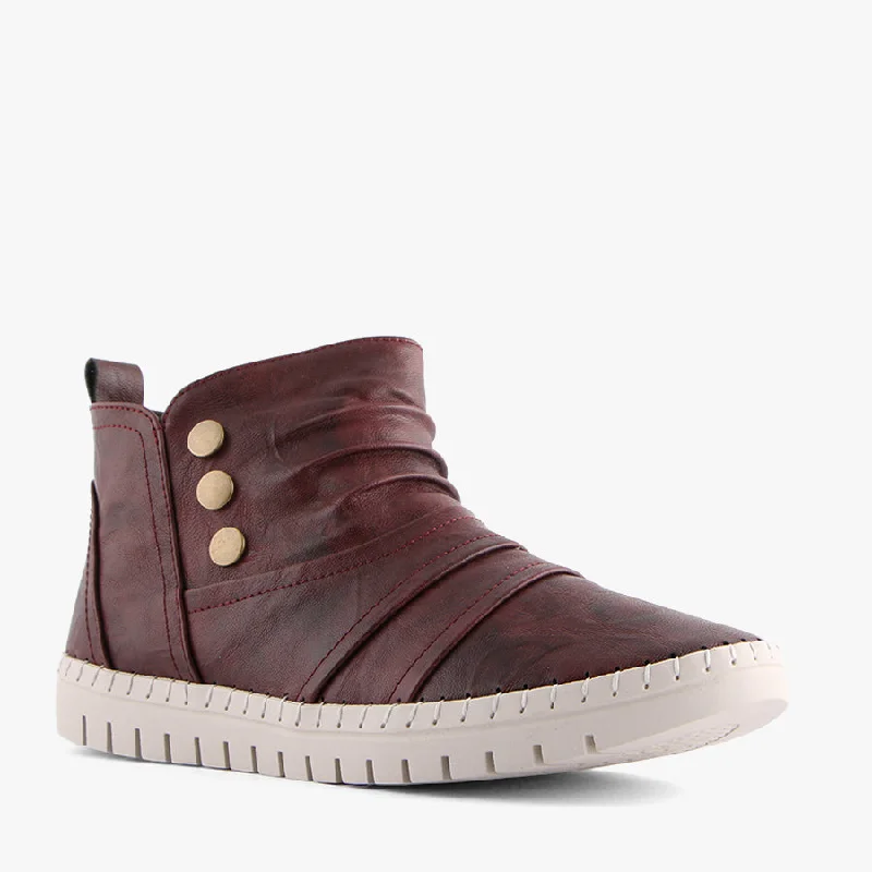 MAKODA BURGUNDY Neon - Accent Sneaker Look  