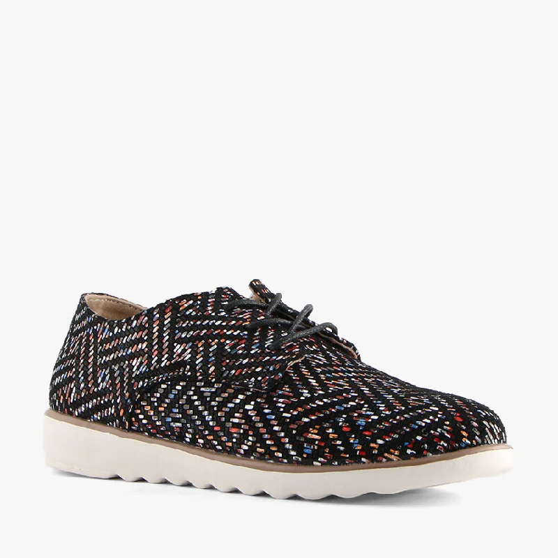 MAL BLACK MULTI Chunky Platform Sneaker Style  