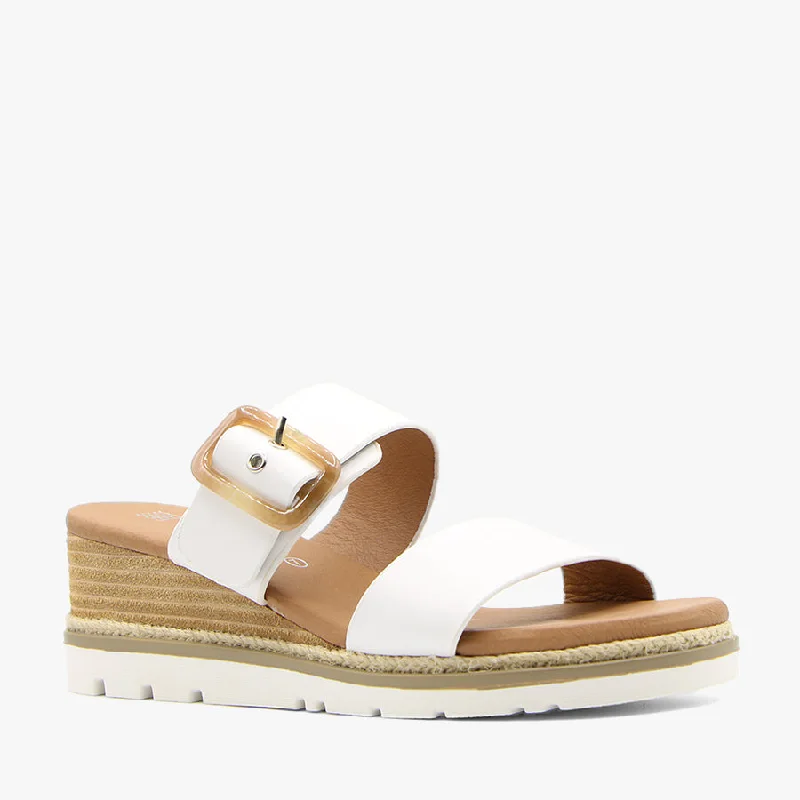 NEWRIVER WHITE Memory - Foam Slipper Look  