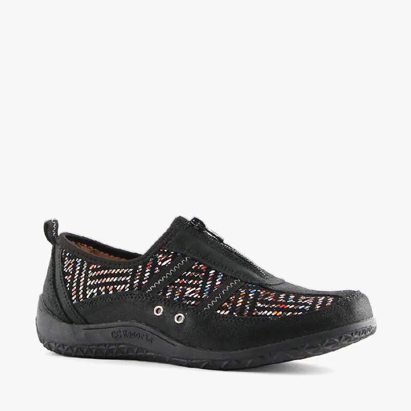 TINA BLACK MULTI British Gentleman Oxford Style  