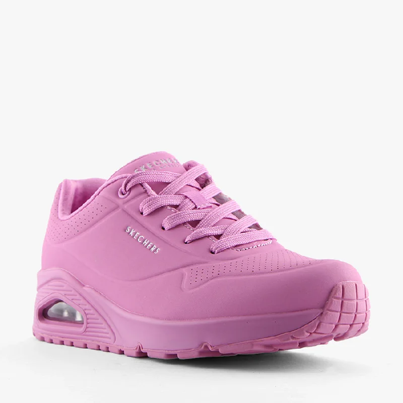 UNO-STAND ON AIR PINK Strap - Up Sandal Resort Style  