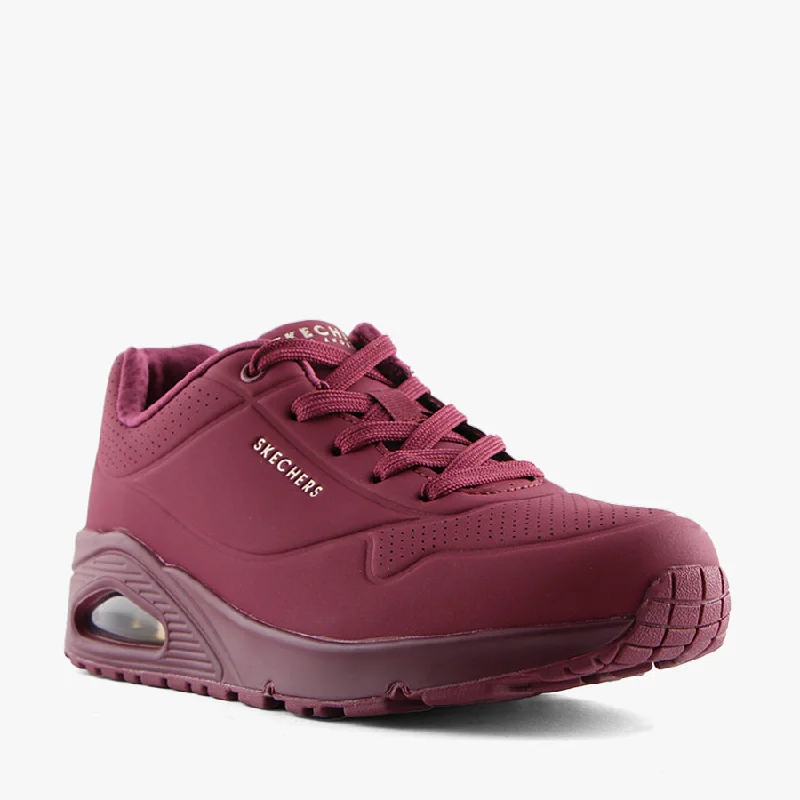UNO-STAND ON AIR PLUM Embroidered Cowboy Boot Design  